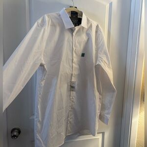Men's J.Ferrar Ultra Comfort White Dress Shirt Sz XLT 17-17 1/2 NWT